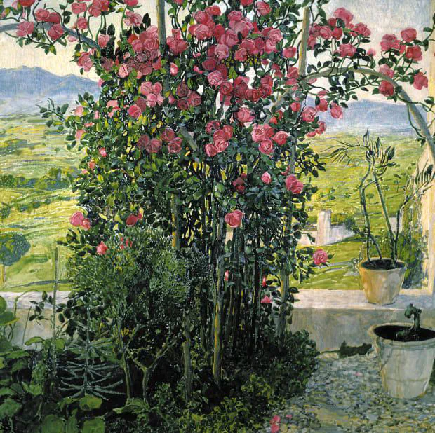 Картина <<Умбрийская долина>> 1910. Автор --- Александр Яковлевич Головин (1863-1930).